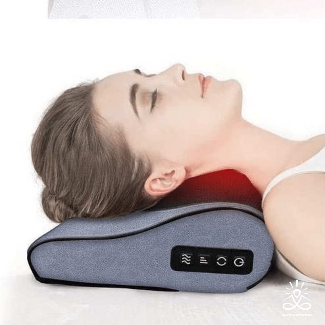 Almohada masajeadora eléctrica para el cuidado del cuello